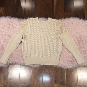 New York & Company Eva Mendes cream sweater large